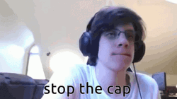 Stop The Cap Disappointed Npesta Gamer  GIF