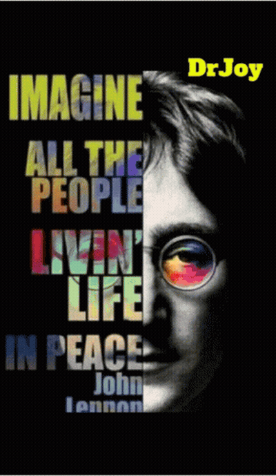 Stop War Imagine All The People John Lennon Shine On GIF