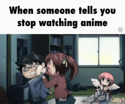 Stop Watching Anime Cartoon Scene GIF
