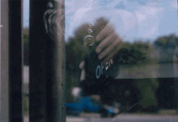 Store Open Sign Display Glass Door GIF