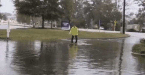 Storm Chaser Brandon Copic Diving In Flood GIF