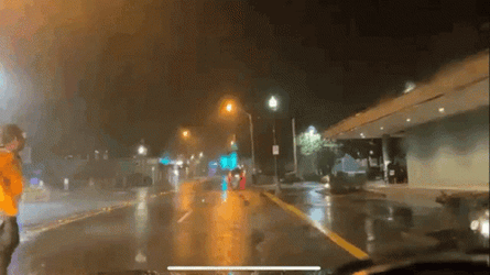 Storm Chaser Reed Timmer In The Rain GIF