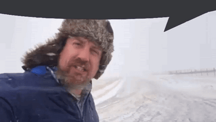Storm Chaser Reed Timmer In Winter Storm GIF