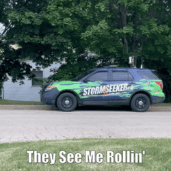 Storm Chaser Vince Waelti On Scooter GIF