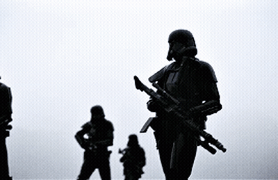 Storm Trooper Soldiers In Fog GIF