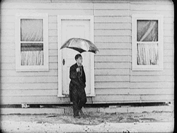 Storming Silent Film Umbrella GIF