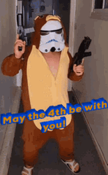 Stormtrooper Costume May The 4Th Be With You GIF