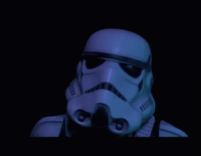 Stormtrooper Helmet With Pink Light GIF