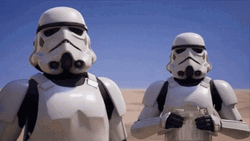 Stormtrooper Looking At One Another GIF