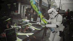 Stormtrooper Playing Whack A Mole GIF