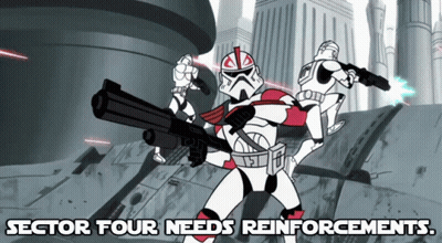 Stormtrooper Sector Four Needs Reinforcements GIF