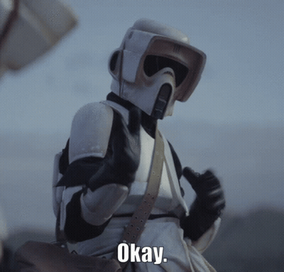Stormtrooper Thumbs Up Saying Okay GIF