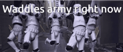 Stormtroopers Dancing Waddles Army Right Now GIF