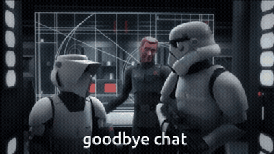 Stormtroopers Saying Goodbye Chat GIF