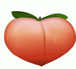 Stout Plump Peach Bouncing GIF