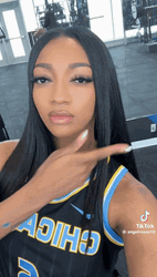 Straight Hair Angel Reese GIF