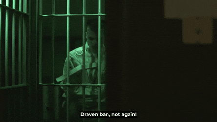 Straight Jacket Banging His Head On The Bars GIF