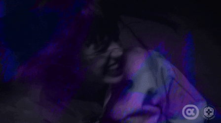 Straight Jacket Trippy Woman Screaming GIF