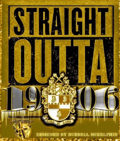 Straight Outta 1906 Poster With Crest GIF
