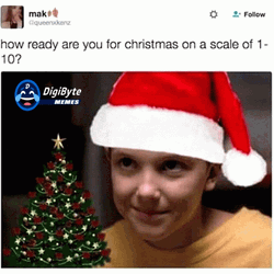 Stranger Things Merry Christmas Meme GIF