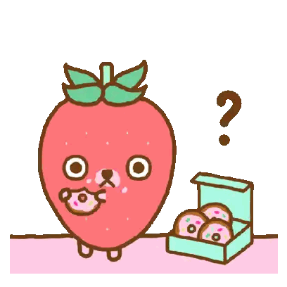 Strawberry Fruit Sticker
