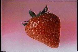 Strawberry Glitch Retro Vintage GIF