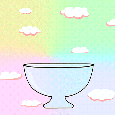Strawberry Ice Cream Day Bowl With Sprinkles GIF