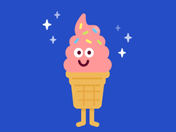Strawberry Ice Cream Kawaii Dance GIF