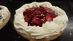 Strawberry Pie With Whipped Cream GIF
