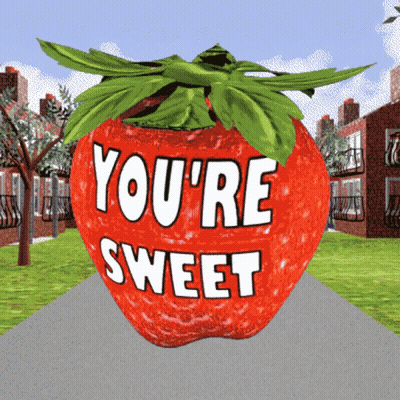 Strawberry Saying You're Sweet GIF