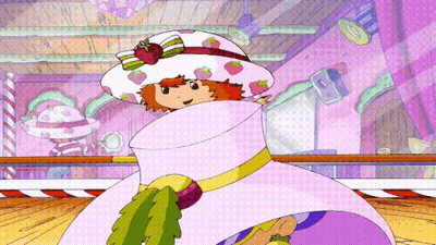 Strawberry Shortcake Wearing Hat GIF
