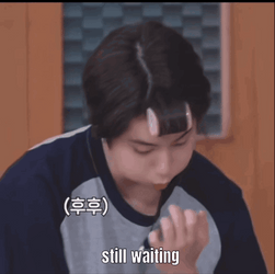 Stray Kids Han Blowing His Nails Still Waiting GIF