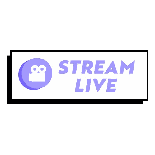 Stream Live Logo In Purple Sticker