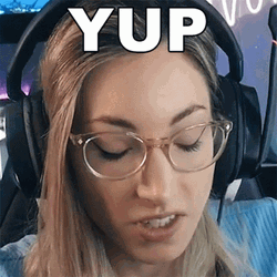 Streamer Avori Yup GIF