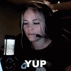 Streamer Girl Yup GIF