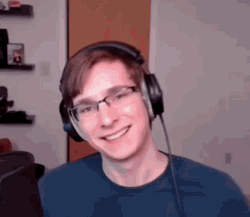 Streamer Guy Smile Strong Punch GIF