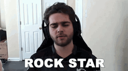 Streamer Rock Star GIF