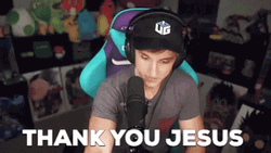 Streamer Smiling Thank You Jesus GIF