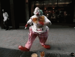 Street Clown Show Feet Dancing GIF