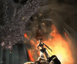Street Fighrter Tekken Juri Xiao Stomp GIF