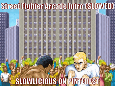 Street Fighter Arcade Intro Slowed Down GIF