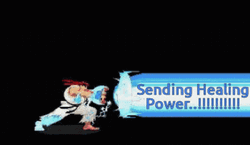 Street Fighter Character Sending Healing Vibes GIF