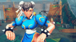 Street Fighter Chun-Li Change Costume GIF