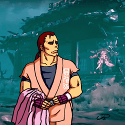 Street Fighter Confused Dan Hibiki GIF