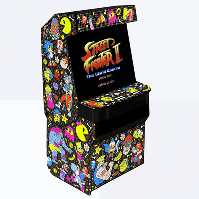 Street Fighter II Colorful Design GIF