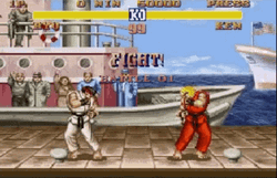 Street Fighter Ryu Vs Ken Battle GIF