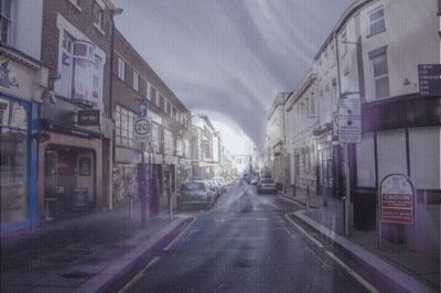Street With 20 Home Sign GIF