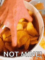 Stressed Out Lady Panic Eating Chips GIF