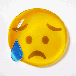 Stressed Out Yellow Emoji Sweating  GIF