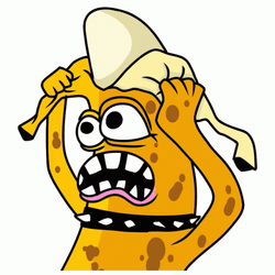 Stressing Banana Peeling Itself GIF